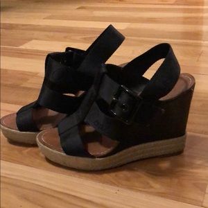 Coach 4 1/2 inch platform wedges